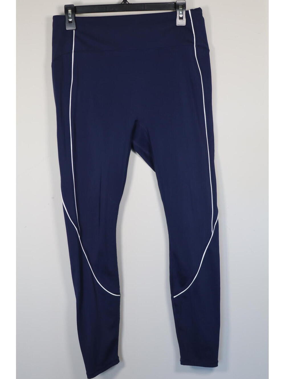 Fabletics anywhere motion 365 piped leggings navy/white size XL
